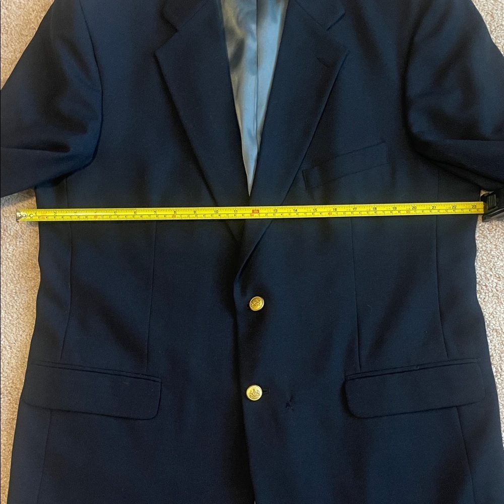 Stafford Dark Blue Blazer with Gold Accents - Picture 3 of 10